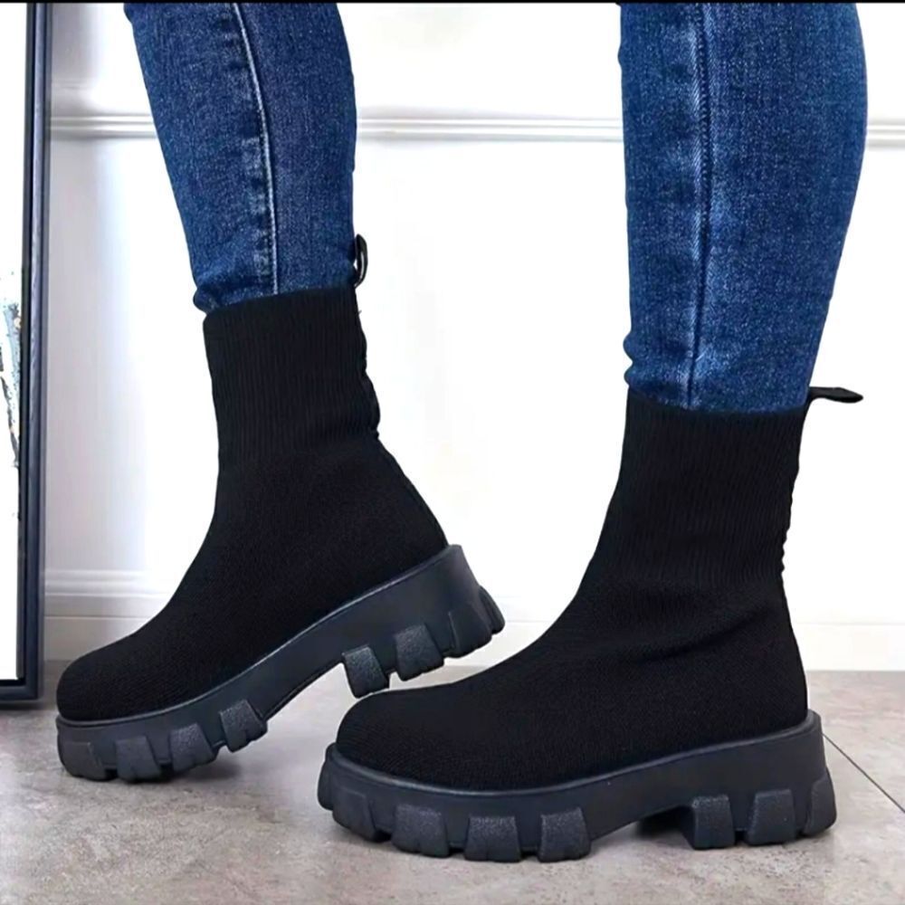 Black Ankle Trendy Women's Boots sz 10.5